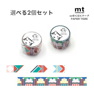 �y�I�ׂ�2�Z�b�g�zmt �����`���e�[�v PAPIER TIGRE ETIQUETTE �G�`�P�b�g (MTKAKU15) ICE �A�C�X (MTKAKU16) �}�X�L���O�e�[�v ���킢�� ���b�s���O �蒠�f�R �M�t�g �J������H��