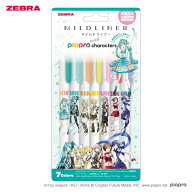 【数量限定】【ゼブラ】Mライナー限定 ピアプロキャラクターズ 7色セット (WKT7-7C-HMPC) 初音ミク マイ…