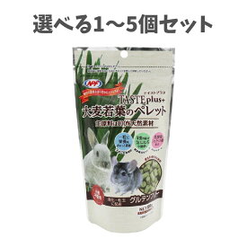 【選べる1〜5個セット】ナチュラルペットフーズ　テイストプラス 大麦若葉のペレット 80g ペット用品 グルテンフリー フェカリス菌 草食小動物