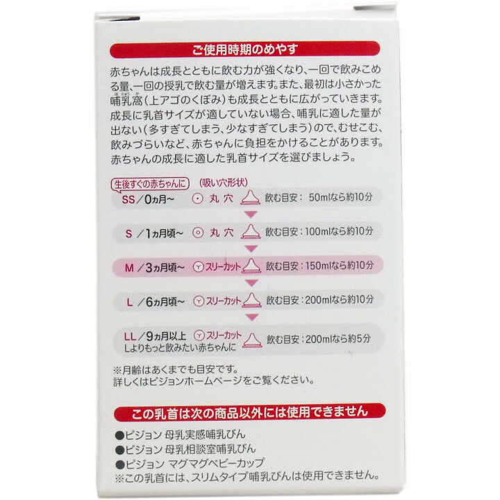 楽天市場 ピジョン 母乳実感乳首 ３ヵ月 ｍサイズ ２個入 オフィスkanna