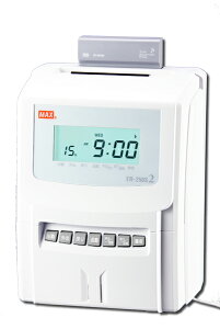 マックス MAX タイムレコーダー 電波時計 搭載 外部時報 機能付き タイムカード レコーダー 事務用品 1日6回 印字 月間集計 ER-250S2