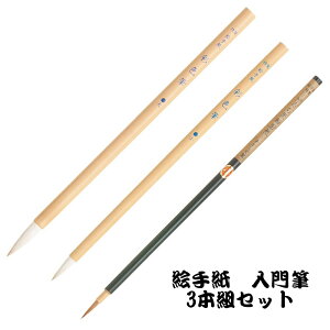 【最大2,000円オフCOUPON 11月1日-6日9時59分まで】あかしや 絵手紙 入門筆 3本 セット 彩色大 彩色小 面想小 3本組 初心者 スケッチ イラスト 水彩画 絵手紙 大人の塗り絵 アート 画材 AN/3VS
