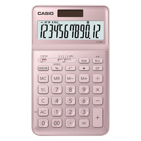 ＜CASIO＞カシオ ジャストサイズ電卓12桁 JF-S200-PK-N