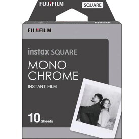 【2月15日限定。エントリーで最大100％ポイントバック】FUJIFILM 富士フィルム チェキスクエア用フィルム モノクローム MONOCHROME 10枚入り 16671332
