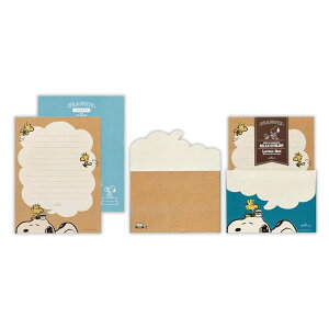 【最大2,000円オフCOUPON 11月1日-6日9時59分まで】レターセット スヌーピー ブルーリラックス 2 819323 日本ホールマーク