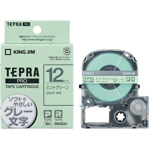 �y1��9��20���`16��1��59���܂őS�i�|�C���g2�{�z�L���O�W����KING JIM���e�v���uPRO�v�e�[�v�J�[�g���b�W �J���[���x��(�\�t�g)�@�~���g�O���[���^�O���[���� SW12GH�@12mm���@8m