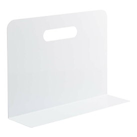 【8月24日20時-27日9時59分までエントリーで全商品ポイント10倍】LIHIT LAB.＜リヒトラブ＞ ブックエンド・ワイドタイプ（マグネット付） 白 A7352-0