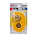 Nichiban ニチバン セロテープ（R） セロテープ小巻カッター付まっすぐ切れる　黄　CT-15DCY