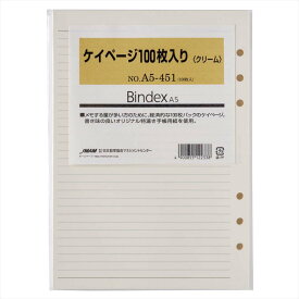 【7月20日24H限定★エントリーで全商品P10倍！】NOLTY（ノルティ） 日本能率協会 システム手帳 リフィール A5サイズ ケイページ クリーム 100枚入No.A5-451 日本能率協会マネジメントセンター ノルティ