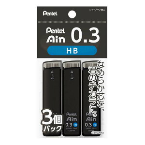 y101024H聚Gg[őSiP10{Iz؂Ă V[vy@֐c Pentel Ain 0.3mm HB 3pbN XC283HB-3P