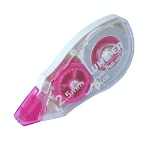 【最大2,000円オフCOUPON 11月1日-6日9時59分まで】プラス(PLUS) 修正テープ ホワイパー プッシュプル 2.5mm幅 ピンク WH-702 49-960