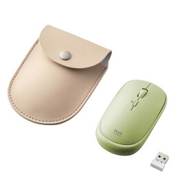 プラス PLUS 薄型 持ちハコビ マウス グリーン TW-MO001 USB 小型 Bluetooth アクセサリー PC周辺 在宅