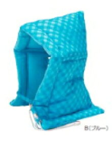 【在庫処分特価】 ナカバヤシ 防災ずきん（チェック柄） ブルー