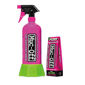 Muc-Off(�}�b�N�I�t) ���]�� �N���[�i�[ �{�g���t�H�[���C�t�p���N�p�E�_�[�o���h�� [BOTTLE FOR LIFE PUNKPOWDER BUNDLE 4P] �A���~�j�E���{�g���ƕ������ �v���X�`�b�N�t���[�Ŋ���