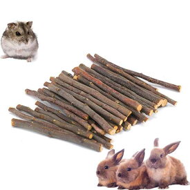 りんごの木 かじり木 小動物 おやつ 噛むおもちゃ 極細枝 中枝 天然 無添加 無着色 ハムスター モルモット ウサギ リス ハリネズミに適しています