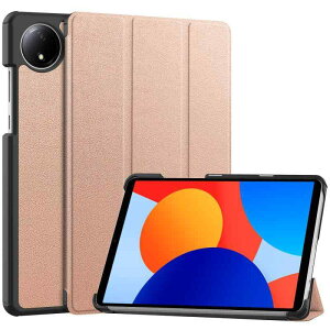 For Xiaomi Redmi Pad SE 4G 8.7�C���` �P�[�X �X�^���h�@�\�t�� �J���O�ܔ��^�X�^���h�P�[�X Xiaomi Redmi Pad SE 4G 8.7 �J�o�[ (���[�Y�S�[���h�j