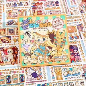 Alideco 12枚 内包158の素材を シール フレークシール コラージュ 素材 ペーパー 素材紙 レースユートピアステッカー レトロかわいい女の子 海外 韓国 シール帳 ,メモ用紙ノート素材、日記装