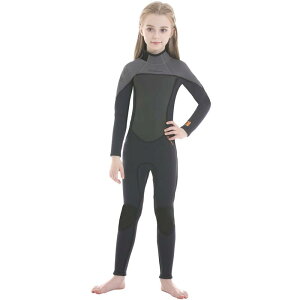 ウェットスーツ キッズ 水着 2.5mm 子供用 フルスーツ ラッシュガード マリンスポーツ ダイビング 水遊び プール 長袖 長ズボン 防寒保温 日焼け止め 男の子 女の子 上下一体 R001