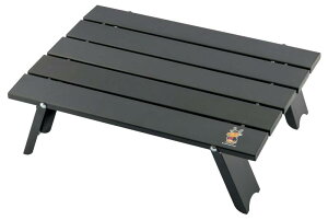 キャプテンスタッグ(CTAIN STAG) アウトドアテーブル テーブル アルミ ロールテーブル コンパクト 折りたたみ式 ケース付き 鹿番長 ブラック UC-581