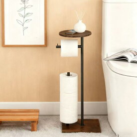 自立式トイレットペーパーホルダー トイレットペーパーホルダースタンド ティッシュホルダー 置き型ペーパーホルダー トイレットペーパースタンド ペーパーホルダースタンド 金属ホルダ
