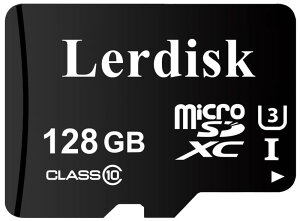 Hꉵ 128GB Micro SD J[h U3 A1 V30 NX 10Aǂݎ葬x 80+MB/sA4K JAQ[@Ah[ACCTV p - SD A_v^[t (128GB U3)