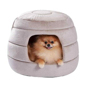 Road 犬ハウス 犬子屋 犬のハウス 室内 ハチの巣形 お洒落 かわいい 両用 折りたたみ 2way クッション 取り外し可能