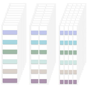 420枚 付箋 フィルムふせん インデックス シール 3サイズ6色 透明 紙インデックス付フィルムふせん 書き込み可能なインデックス 見出し キレイに剥がせ 強粘着付箋 文房具 書類に注釈