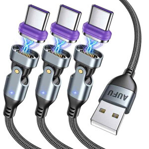 16pin }Olbg USB C [dP[u 18W Type C P[u L^ 180°]1M / 2M / 2M3A}[d f[^] ^CvC }Olbg ڑ AndroidȂType-C@Ή ubN 3Zbg