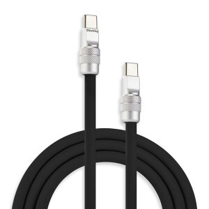 USB C P[u ϋv̂\tgVR 240W }[d X}[gtH ^Cvc P[u f[^]R[h iPhone 17/16/15V[Y iPad Ή, ubN, Type-C  Type-C, 2m