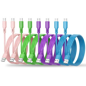 }CN usb P[u Micro 1ME8{Zbg}[d f[^] fɂ AhChAndroid [dP[u R[h ps4Rg[[Ή Xperia Galaxy AQUOS US Kindle XboxȂǑ