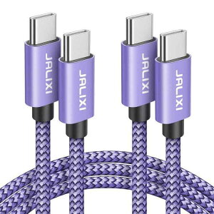 USB C ケーブル 2M/2本セットPD対応 60W急速充電器(type C to C ケーブル)ナイロン編み断線防止 iphone 16e/ 15 Pro MAX、MacBook/iPad Pro/Air/mini A17 Pro、Galaxy S