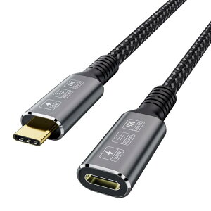 USB4 8K P[u 0.8M Thunderbolt 4 ݊USB4 Type-cIX-XP[u Ultra D 8K @60z 100W [d40Gbpsf[^]ODeGPUƌ݊܂ (0.8m)