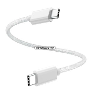 USB4ZP[ui0.j 40Gbpsf[^] 4K@144zfo 240W}[d ϋv iC҂ݍ݂USB C f[^ [d Type c P[u Thunderbolt 4AMacBook Pro/AirAiPad P