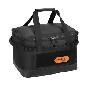 キャンプ 収納ボックス ソフトコンテナ ツールボックス 仕切り板付 自立式収納ボックス 30L 大容量アウトドアバッグ 折りたたみ可能 コンテナボックス キャンプ道具収納(ブラック, M)