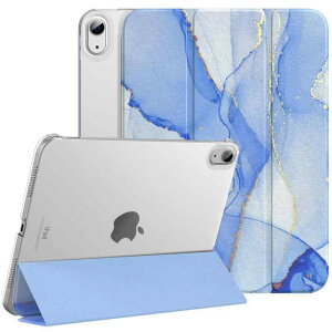 iPad 11/10 P[X 2025/2022 11C` A16 10.9C` 2025NVf ACpbhp I[gX[v O܂ X^h PU+PC ϋv Apple PencilΉ Jo[ Marble Blue