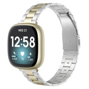 Fitbit Versa4/Versa3 �o���h Sense/Versa �S�V���[�Y�ɑΉ� �X�e�����X�o���h Sense2 �r�W�l�X ���������x���g �H��t��