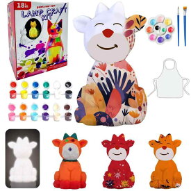 描ける 動物ランプ お絵描きキット 絵の具セット 工作キット DIY 手作りキット 間接照明 ナイトライト メイキングトイ 男の子 女の子 お誕生日 入学 お祭り クリスマス ハロウィーン プレゼ