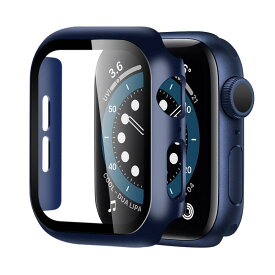 対応 Apple Watch ケース Series 10/9/8/7/SE2/SE/6/5/4/3/2/1 Ultra 2/1 アップルウォッチ カバー ガラスフィルム 一体型 Apple Watch カバー PC素材 軽量 日本旭硝子材 二重構造 ア