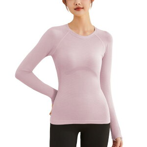 ヨガウェア レディース 長袖スポーツシャツ 秋冬用 アンダーウェア 高弾性 通気性 プラーティス ヨガ フィットネス ランニング トレーニングウェア 速乾性 ストレッチ 黄色 ピンク系 ブルー