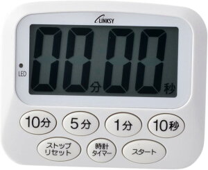 ���C�i�b�N(YC) LINKSY ���Ɖ��Œm�点�� �f�W�^���^�C�}�[ ���v�t �J�E���g�A�b�v �J�E���g�_�E�� LT091WA 6.9×8.5×1.4cm �z���C�g