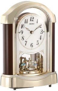 セイコー クロック 置き時計 スタンダード 電波時計 茶 木地 BY237G SEIKO