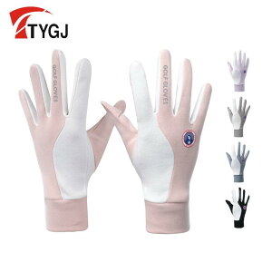 ゴルフグローブ レディース 女性用 スポーツ手袋 タッチスクリーン対応 スマホ対応 高伸縮 ストレッチ 防寒 防風 滑り止め グリップ力 サイクリング 秋冬用 保温フリース素材