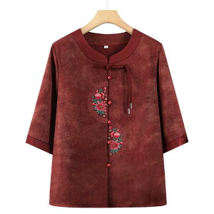 ブラウス レディース シニア 中高年向け 半袖 着痩せ スタイルアップ ママ 祖母 トップス セットアップ カジュアル エレガント ポリエステル 綿麻パンツ 春夏