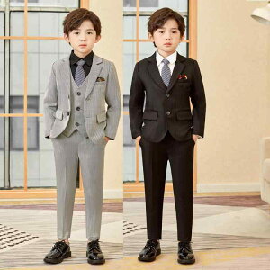 スーツ 男の子 キッズ フォーマルスーツ タキシード セットアップ ジャケット ベスト スラックス 結婚式 発表会 入学式 卒業式 七五三 お呼ばれ セレモニー 子供服 男児 綿 ソフト加工 長袖