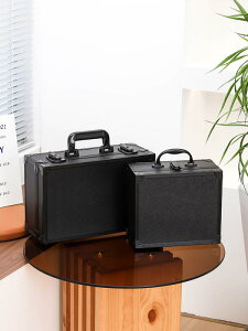 メイクボックス レディース メンズ 兼用 中号 ブラック コスメボックス 鏡付き 化粧品 収納 ボックス アルミフレーム 鍵付き 持ち運び 大容量 ツールボックス