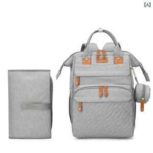 マザーズバッグ レディース リュック 大容量 オックスフォード生地 撥水 防水 軽量 通気性 保温 負担軽減 ロック機能 乾湿分離 おむつ替えマット付き カジュアル 旅行 幾何学模様 配色