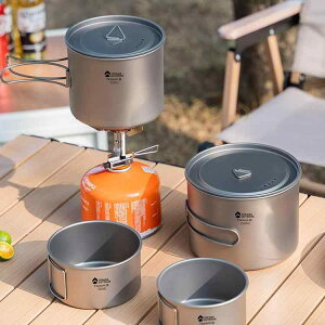 キャンプ用食器 チタン製 飯盒 弁当箱 携帯用 ボウル シェラカップ チタン合金 ピクニック 450ml 550ml 900ml 1600ml