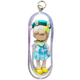 ケース バッグ 痛バック クリア ぬいポーチ ob11用 透明 見せバッグ 外出 人形入れ PVC 15.5cm高 ぬいば キーホルダー付