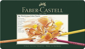 FABER-CASTELL（ファーバーカステル）　ポリクロモス色鉛筆　36色（缶入）　110036　（13860）