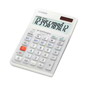 カシオ CASIO 人間工学電卓 ジャストタイプ JE-12D-WE (11550)